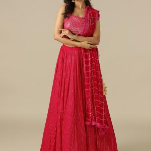 Elegant Red Silk Saree
